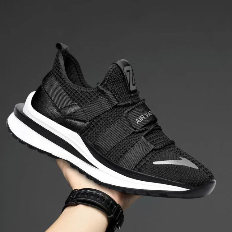D-72 Men Sports Shoes Casual Breathable Running Shoes, Size: 42(Black)