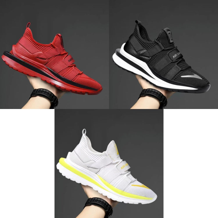 D-72 Men Sports Shoes Casual Breathable Running Shoes, Size: 44(Grey)