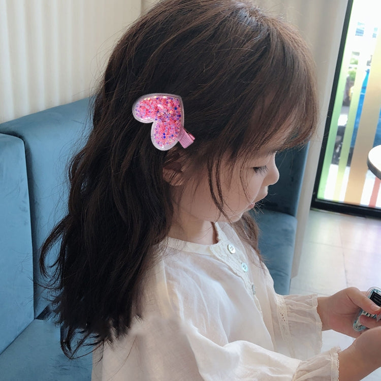 Fantasy Color Transparent Quicksand Star Hairpin Transparent Love Headdress Colorful BB Clip