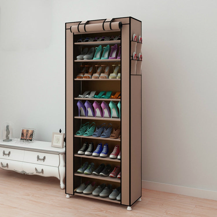 Non-woven Fabrics Large Shoe Rack Organizer Removable Shoes Storage Cabinet Furniture for Home, Row:Single Row
