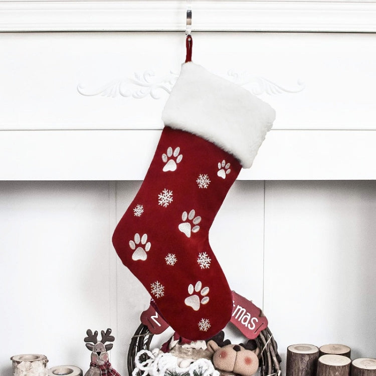 Christmas Sock Decoration Pendant Children Gift Candy Bag