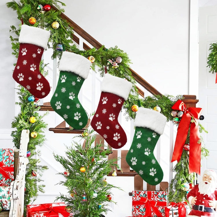 Christmas Sock Decoration Pendant Children Gift Candy Bag