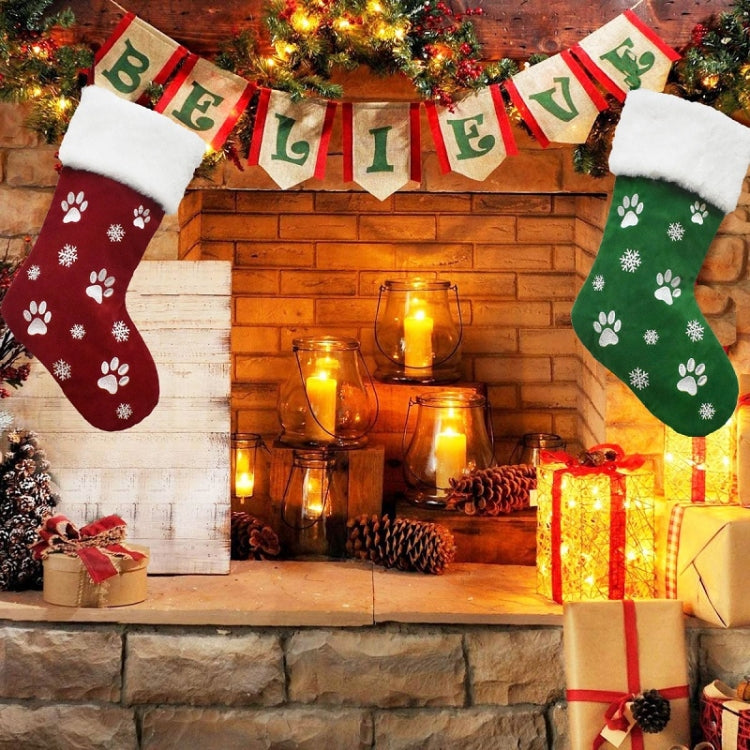 Christmas Sock Decoration Pendant Children Gift Candy Bag