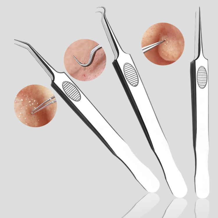 8 In 1 Elbow Clip Beauty Tools Stainless Steel Acne Needle Set