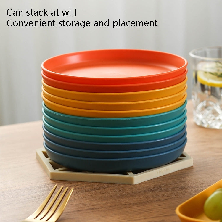 20 PCS Home 6 inch Small Dish Plastic Snack Cake Dish Dining Table Garbage Tray