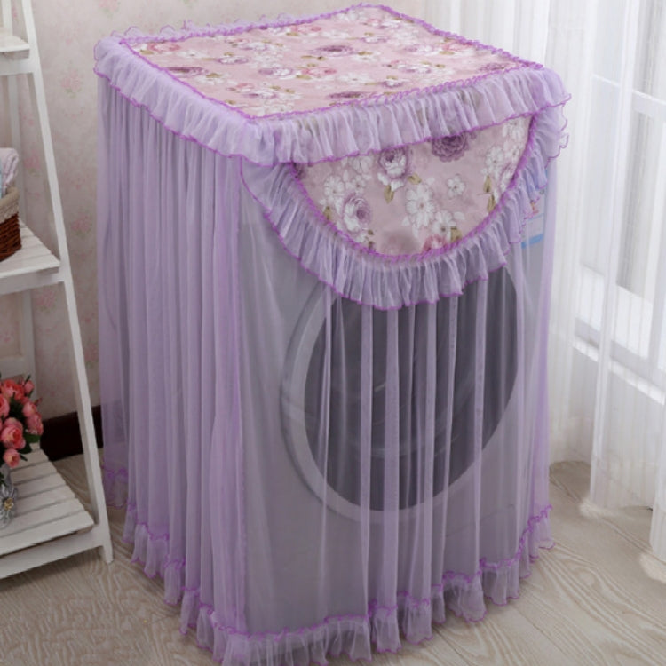 Cloth Lace Washing Machine Cover Sun Protection Dust Cover For Roller