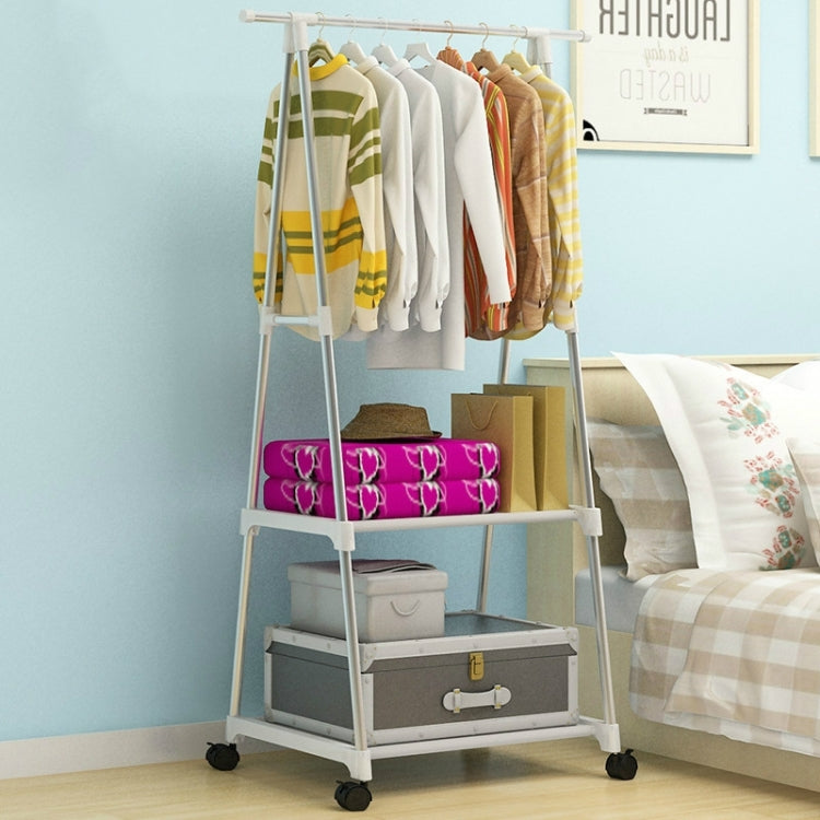 Stainless Steel Detachable Multi-function Floor Triangle Simple Coat Rack