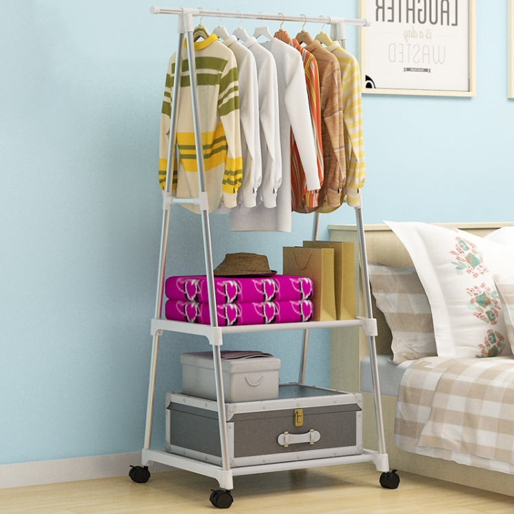 Stainless Steel Detachable Multi-function Floor Triangle Simple Coat Rack
