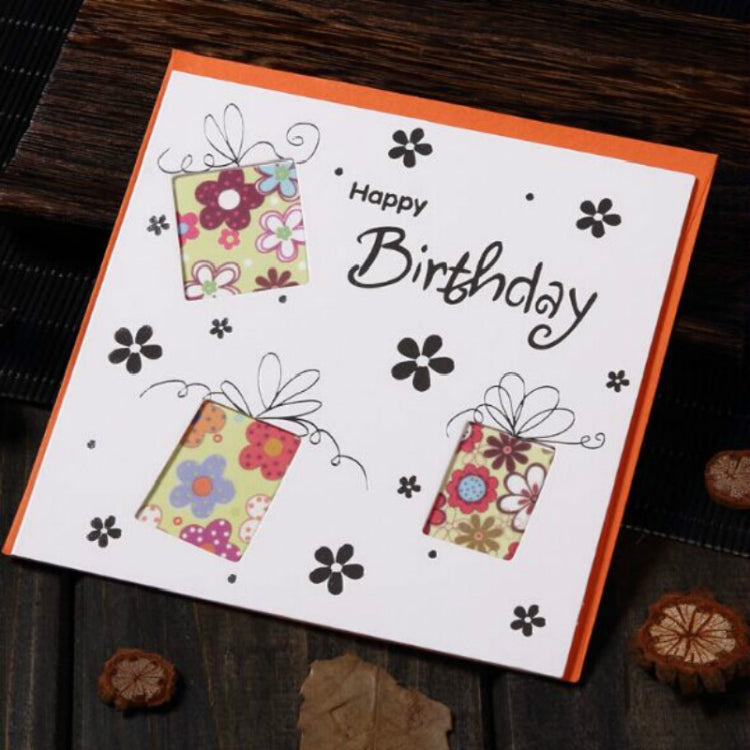 5 PCS Creative Cutout Beautiful Birthday Greeting Card