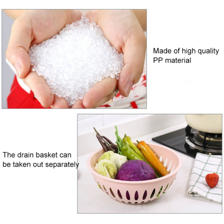 Kitchen Living Room Plastic Hollow Splittable Round Fruit and Vegetable Storage Basket Multi-layer Rack
