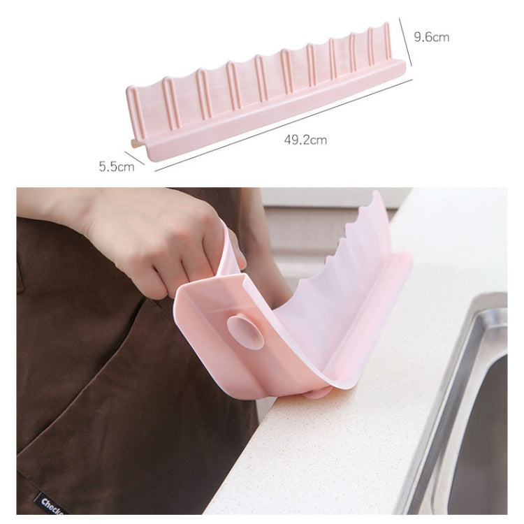 2 PCS Household Sink Suction Cup Water Baffle Kitchen Pool Table Splash-proof Oil Barrier