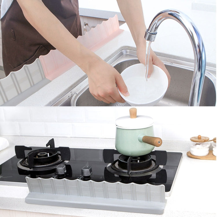 2 PCS Household Sink Suction Cup Water Baffle Kitchen Pool Table Splash-proof Oil Barrier