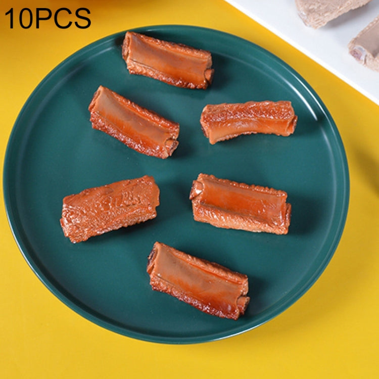 10 PCS Simulation Ribs Model Food Model Shoot Props