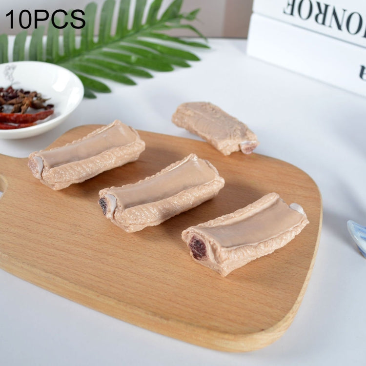 10 PCS Simulation Ribs Model Food Model Shoot Props