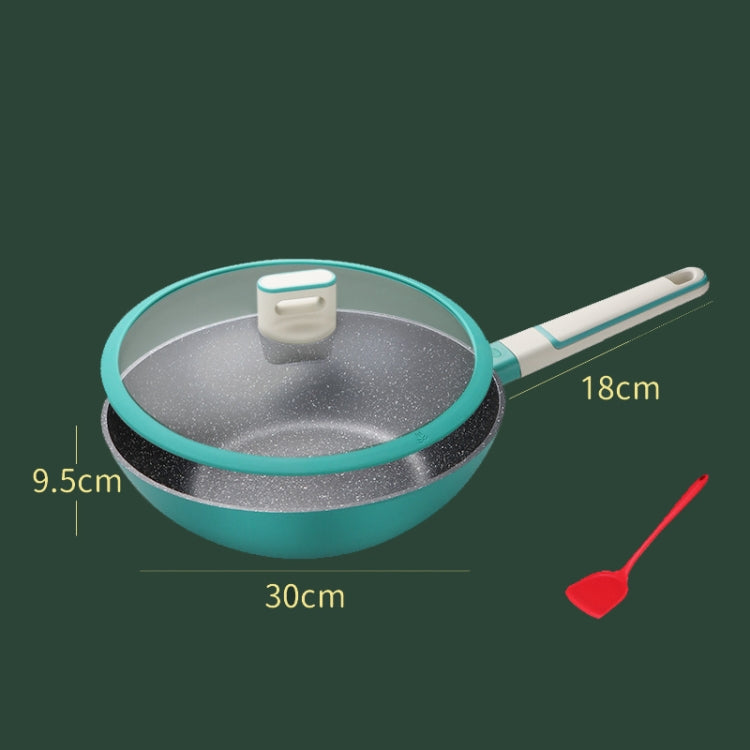 Maifan Stone Non-Stick Cookware Stainless Steel Food Supplement Pot, Specification: Wok 30cm