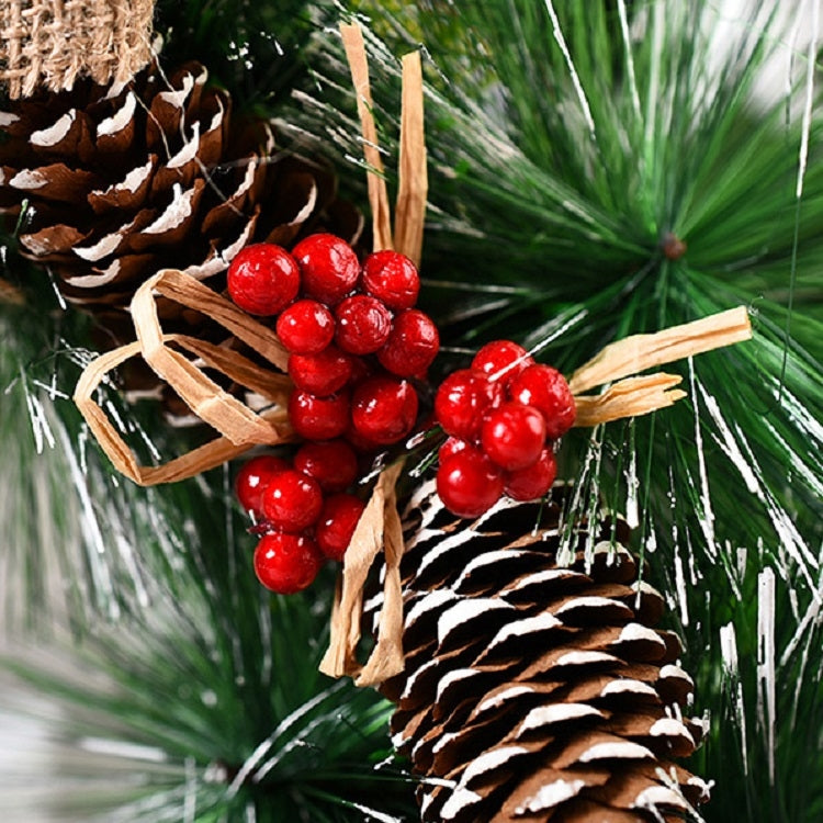 23cm Christmas Decoration Handmade Garland Wreath Door Hanging Window Props, Specification: Three Small Knots