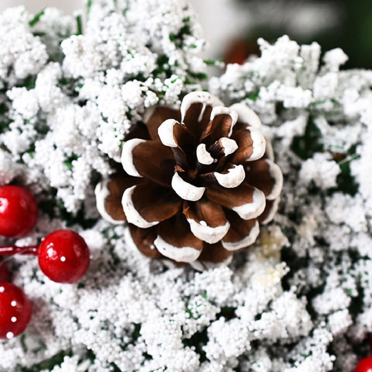 23cm Christmas Decoration Handmade Garland Wreath Door Hanging Window Props, Specification: Three Small Knots