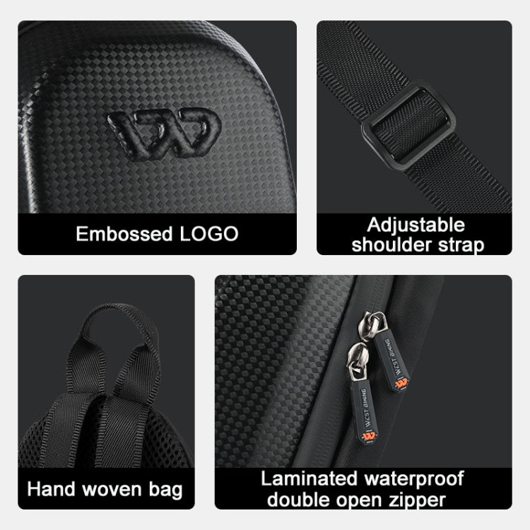 WEST BIKING YP0707272 Hard Shell Bike Riding Backpack Leisure Portable Outdoor Bag