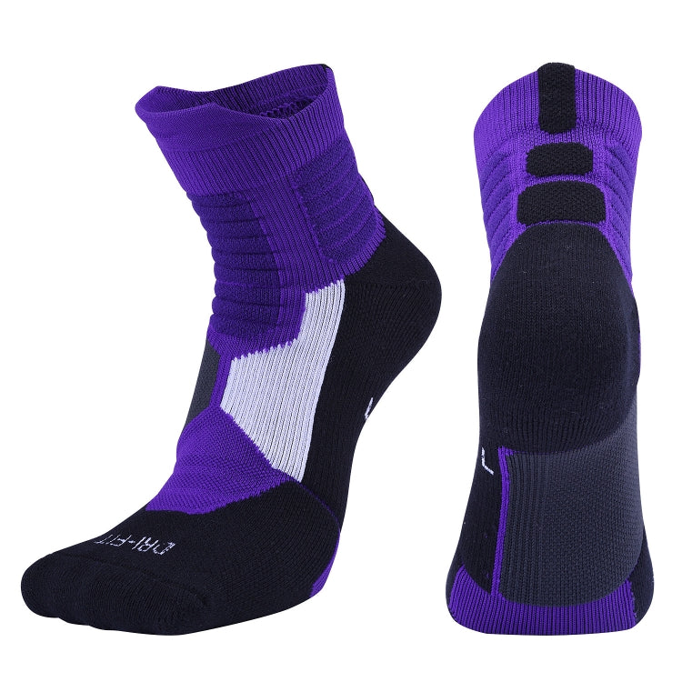 2 Pairs Antibacterial Terry Socks Basketball Socks Men And Women Adult Sports Socks, Size: S 31-34 Yards
