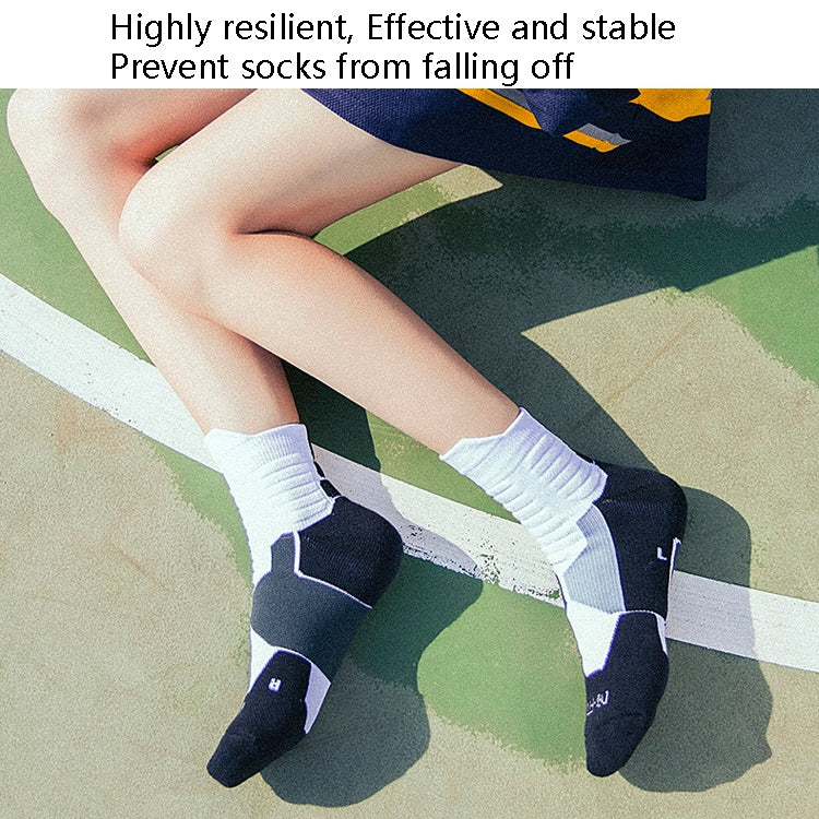 2 Pairs Antibacterial Terry Socks Basketball Socks Men And Women Adult Sports Socks, Size: XXL 46-48 Yards