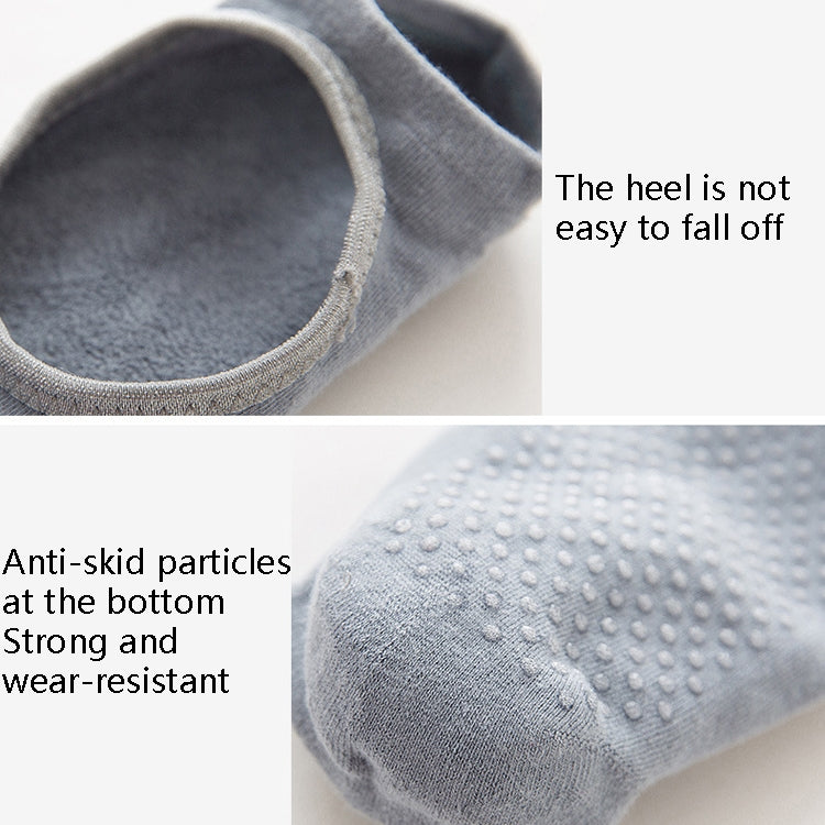 2 Pairs Combed Cotton Yoga Socks Towel Bottom Reveal Round Head Dance Fitness Sports Flooring Socks, Size: One Size