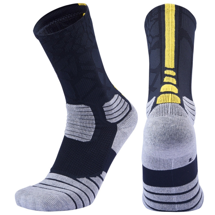 2 Pairs Length Tube Basketball Socks Boxing Roller Skating Riding Sports Socks, Size: L 39-42 Yards