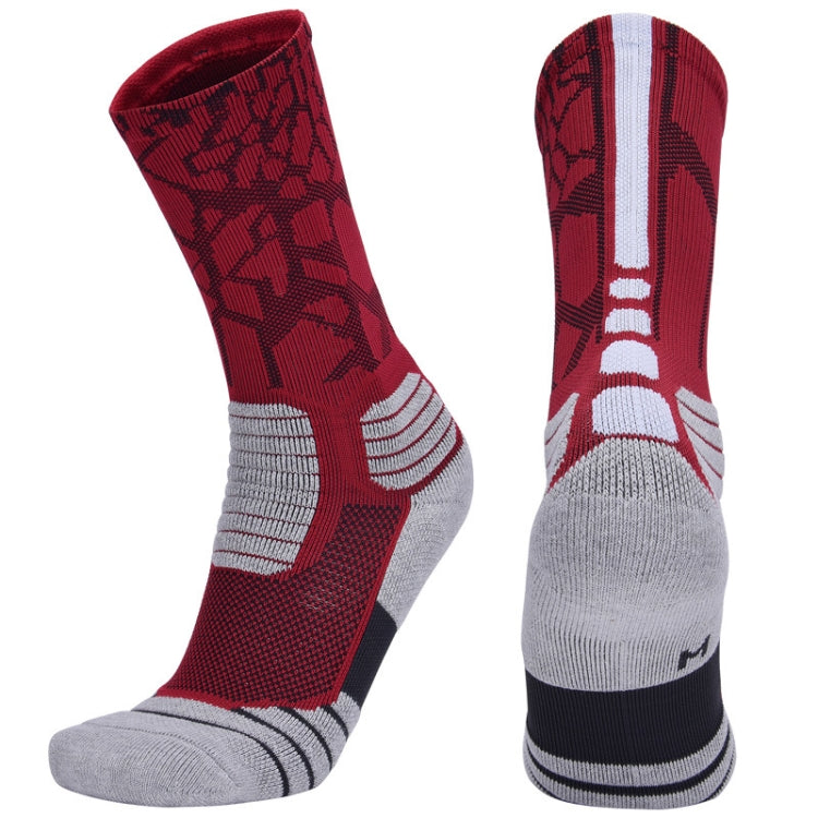 2 Pairs Length Tube Basketball Socks Boxing Roller Skating Riding Sports Socks, Size: XL 43-46 Yards