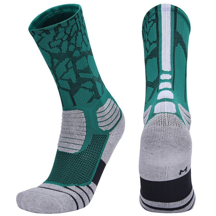 2 Pairs Length Tube Basketball Socks Boxing Roller Skating Riding Sports Socks, Size: XL 43-46 Yards