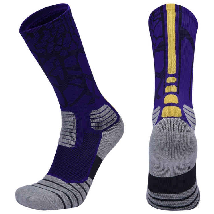 2 Pairs Length Tube Basketball Socks Boxing Roller Skating Riding Sports Socks, Size: XL 43-46 Yards