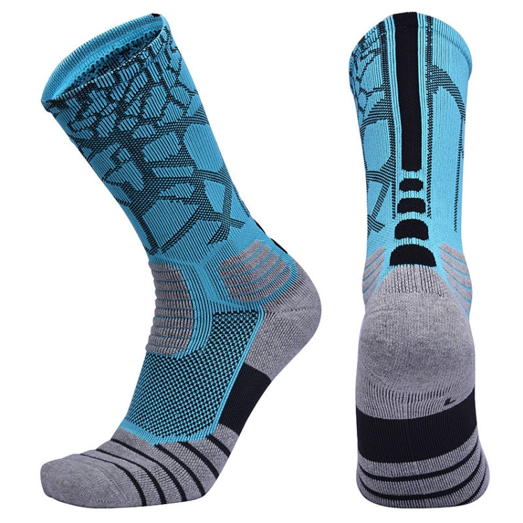 2 Pairs Length Tube Basketball Socks Boxing Roller Skating Riding Sports Socks, Size: XL 43-46 Yards