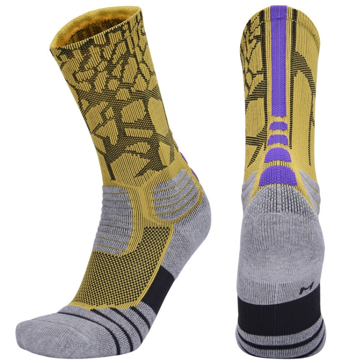 2 Pairs Length Tube Basketball Socks Boxing Roller Skating Riding Sports Socks, Size: XL 43-46 Yards