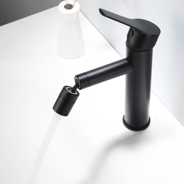 TP88193 Above Counter Basin Stainless Steel Universal Hot And Cold Faucet(Black)