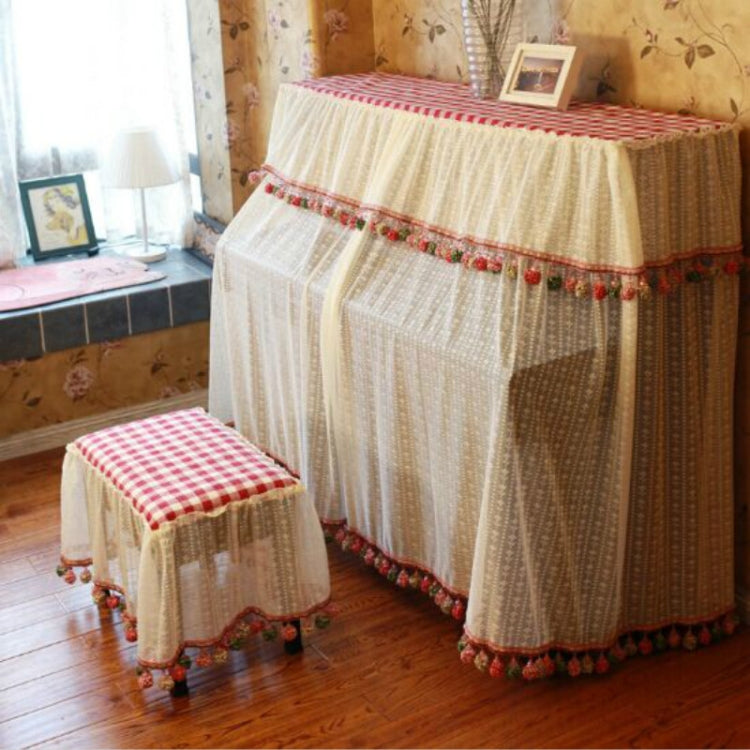 Piano Cover 150x35x110cm Lace Embroidered Cloth Piano Dust Cover