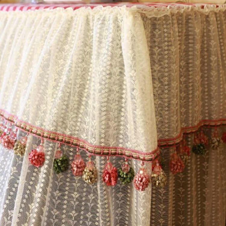 Piano Cover 150x35x110cm Lace Embroidered Cloth Piano Dust Cover