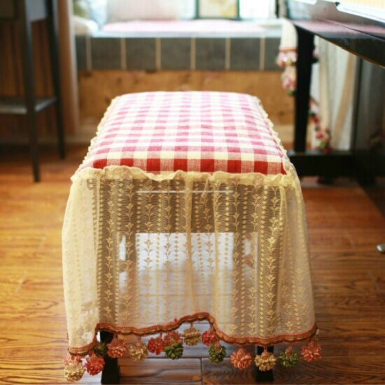 Sigle Seat Cover 60Ã—36cm Lace Embroidered Cloth Piano Dust Cover