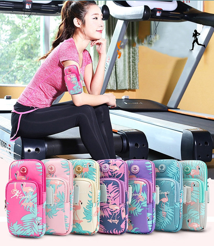 2 PCS B082 Sports Outdoor Arm Bag Mobile Phone Arm Band Running Fitness Mobile Phone Bag, Specificationï¼š Large (Lilac)