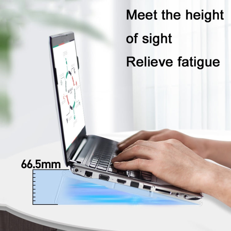 X1 Laptop Foldable Portable Radiator Stand Mini RGB Fan Cooling Base(White)