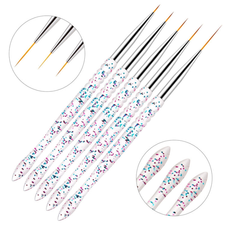 5 PCS/Set  Nail Art Drawing Pen Chain Link Pen Painted Pen