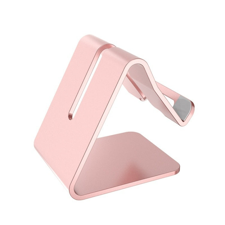 4 PCS Z1 Portable Desktop Phone Stand Lazy Tablet Stand, Colour: Aluminum Alloyï¼ˆRose Goldï¼‰