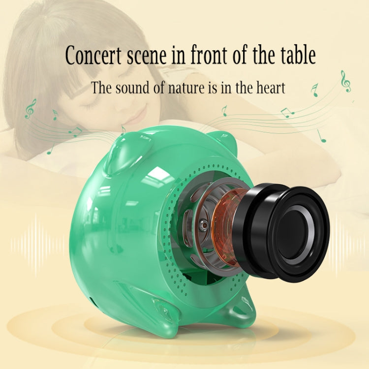 FF-G60Q Cute Bluetooth Speaker Alarm Clock Support FM / TF Card Wireless Mini Clock