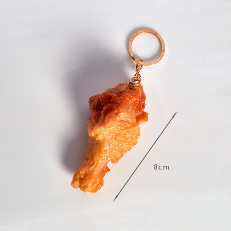 3 PCS Chicken Leg Keychain Simulation Food Model Toy Shooting Props