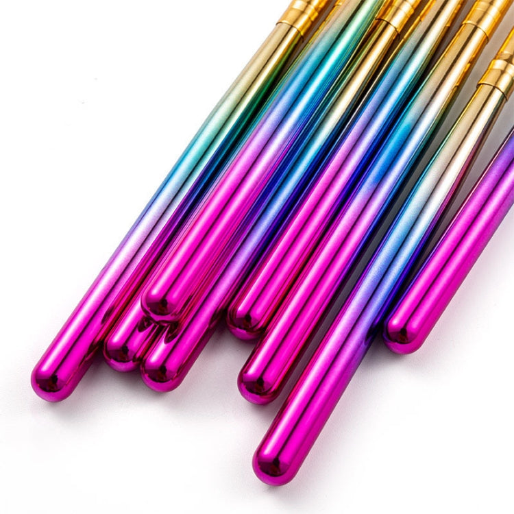 8  In 1 Nail Art Flower Pen Painted Pen Rainbow Gradient French Phototherapy Nail Pen(Flower Petal Pen)
