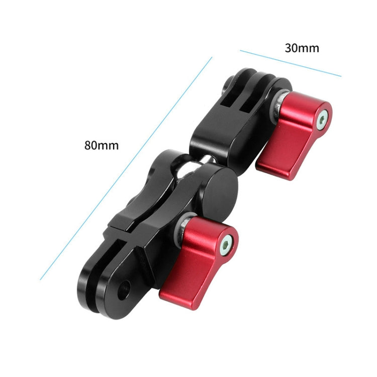 Aluminium Alloy 360 Degree Rotating Mount Adapter Adjustable Arm Connector for GoPro Hero11 Black / HERO10 Black /9 Black /8 Black /7 /6 /5 /5 Session /4 Session /4 /3+ /3 /2 /1, DJI Osmo Action and Other Action Cameras