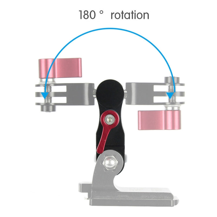 Aluminium Alloy 360 Degree Rotating Mount Adapter Adjustable Arm Connector for GoPro Hero11 Black / HERO10 Black /9 Black /8 Black /7 /6 /5 /5 Session /4 Session /4 /3+ /3 /2 /1, DJI Osmo Action and Other Action Cameras