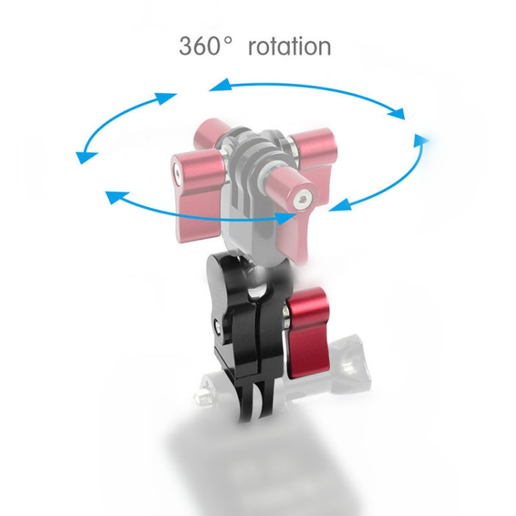 Aluminium Alloy 360 Degree Rotating Mount Adapter Adjustable Arm Connector for GoPro Hero11 Black / HERO10 Black /9 Black /8 Black /7 /6 /5 /5 Session /4 Session /4 /3+ /3 /2 /1, DJI Osmo Action and Other Action Cameras