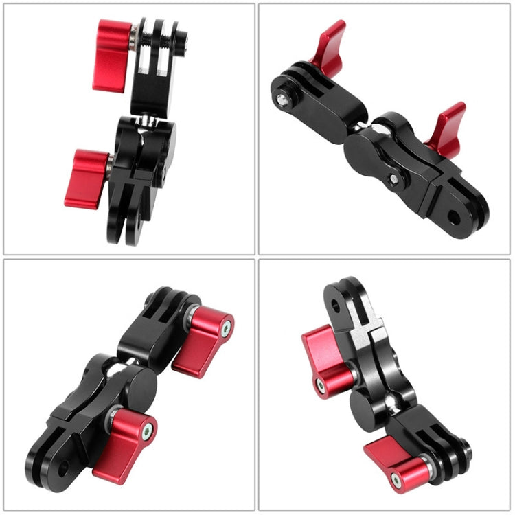 Aluminium Alloy 360 Degree Rotating Mount Adapter Adjustable Arm Connector for GoPro Hero11 Black / HERO10 Black /9 Black /8 Black /7 /6 /5 /5 Session /4 Session /4 /3+ /3 /2 /1, DJI Osmo Action and Other Action Cameras