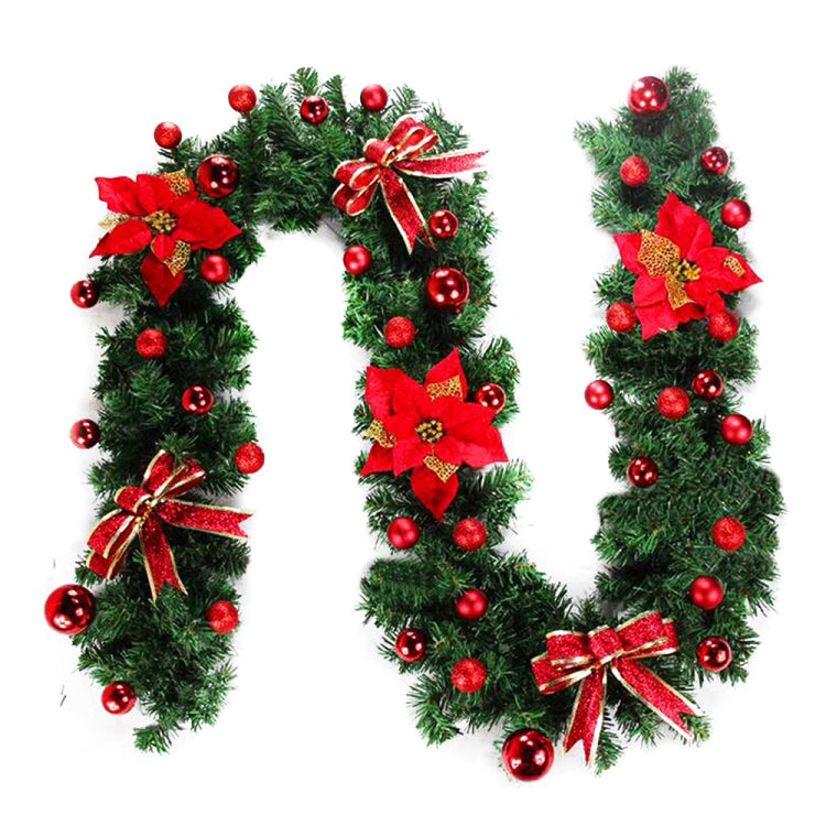 T-9 270cm Christmas Encrypted Decorative Rattan PVC Door Hanging Rattan