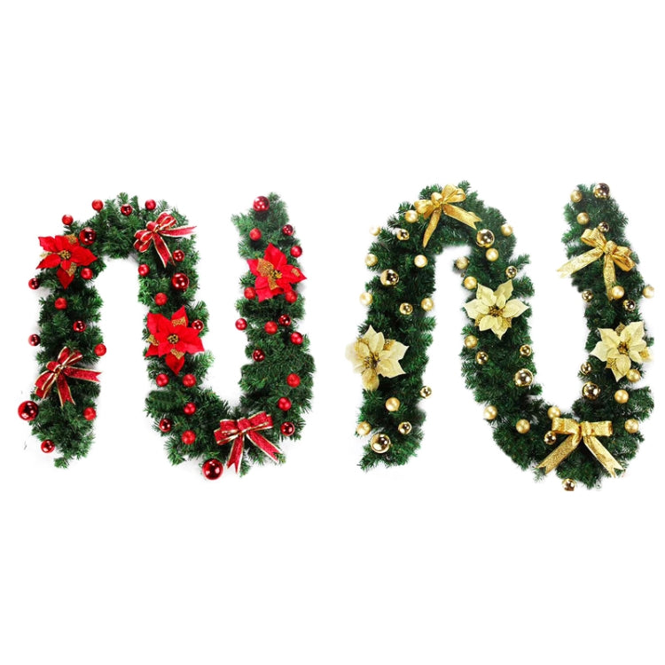 T-9 270cm Christmas Encrypted Decorative Rattan PVC Door Hanging Rattan