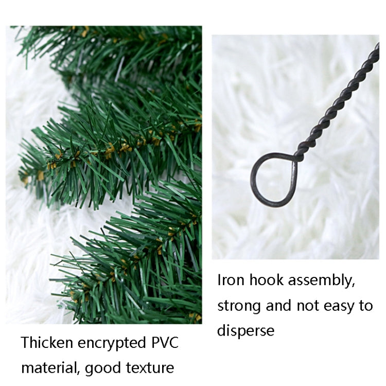 T-9 270cm Christmas Encrypted Decorative Rattan PVC Door Hanging Rattan
