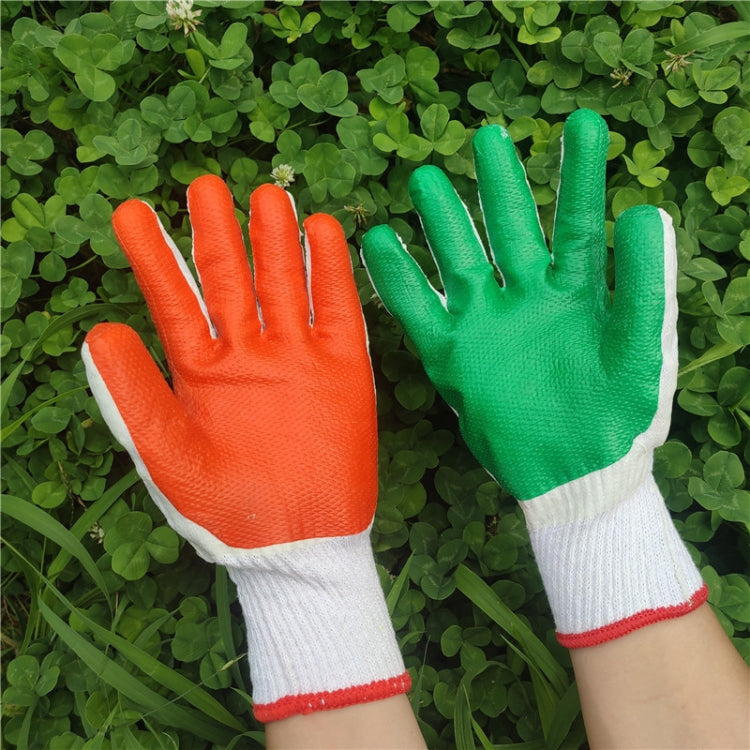 12 PCS Thickened Rubber Coated Labor Insurance Rubber Gloves